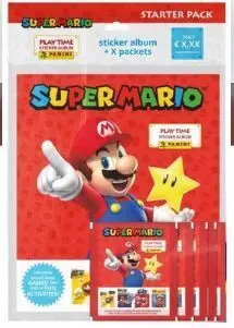 SUPER MARIO STARTER PACK ALBUM + 4 SOBRES