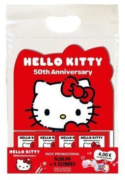 HELLO KITTY 50TH ANNIVERSARY ALBUM + 4 SOBRES