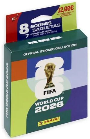 FIFA WORLD CUP 2026 OFFICIAL STICKER COLLECTION ECOBLISTER 8 SOBRES