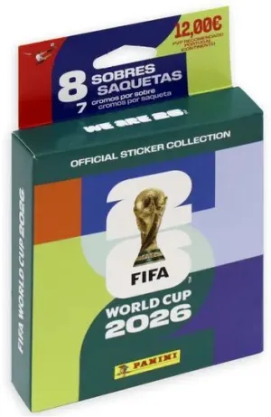 FIFA WORLD CUP 2026 OFFICIAL STICKER COLLECTION ECOBLISTER 8 SOBRES