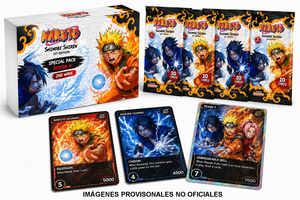 NARUTO MYTHOS TCG SET 2 SHINOBI SHIREN 1ST EDITION SPECIAL PACK DESIGN A 2ND WAVE (INGLÉS)