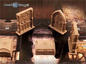 SWORD & SORCERY - PUERTAS Y COFRES