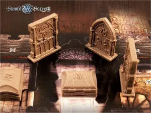 SWORD & SORCERY - PUERTAS Y COFRES