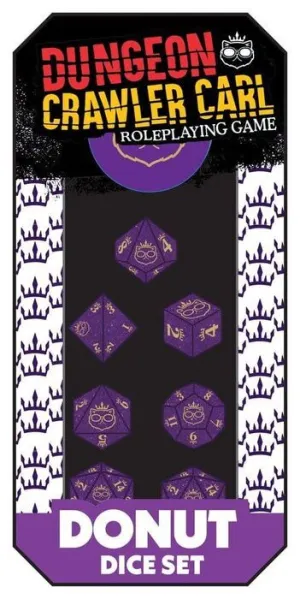DUNGEON CRAWLER CARL RPG SET DE DADOS PRINCESS DONUTS ENCHANTED CROWN
