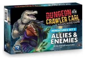 DUNGEON CRAWLER CARL RPG SET DE MINIATURAS 2 ENEMIES & ALLIES