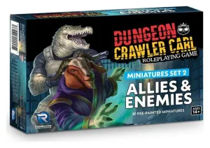 DUNGEON CRAWLER CARL RPG SET DE MINIATURAS 2 ENEMIES & ALLIES