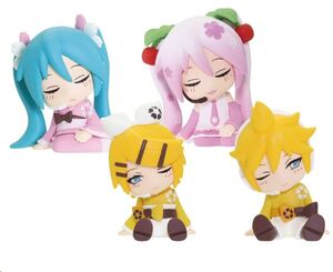 HATSUNE MIKU MINIFIGURAS TWINCHEES LIL' SLEEPERS WAVE 3,5 CM