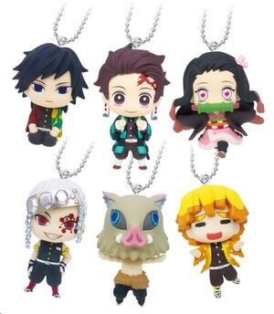 DEMON SLAYER: KIMETSU NO YAIBA LLAVEROS SWING DANGLERS 3 CM