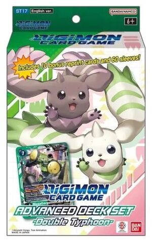 DIGIMON CARD GAME ADVANCED DECK DOUBLE TYPHOON ST17 INGLÉS