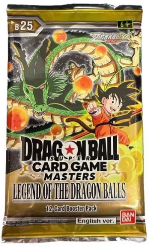 DRAGON BALL TCG LEGEND OF THE DRAGON BALLS BOOSTER 25 ZENKAI SERIES 08 SOBRE - INGLÉS