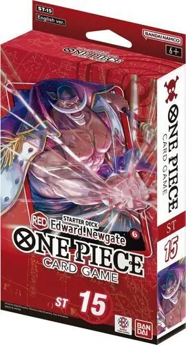 ONE PIECE CARD GAME STARTER DECK ST15 BARBABLANCA ROJO (INGLÉS)