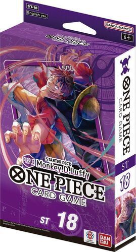 ONE PIECE CARD GAME STARTER DECK ST18 LUFFY MORADO (INGLÉS)