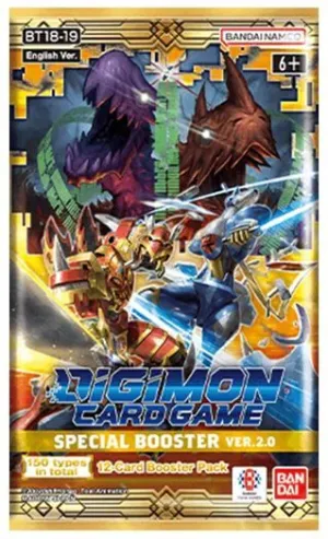 DIGIMON CARD GAME SPECIAL BOOSTER BT18-19 SOBRE - INGLÉS