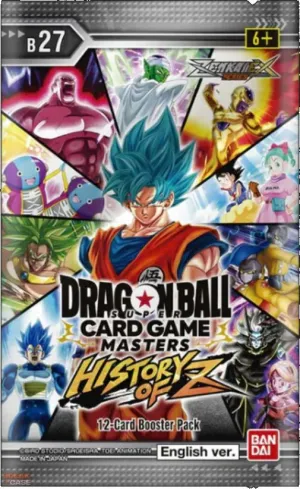 DRAGON BALL TCG BOOSTER 27 HISTORY OF Z ZENKAI SERIES 10 SOBRE - INGLÉS