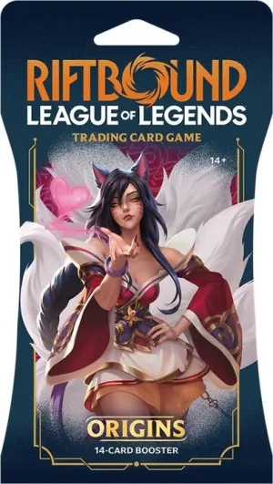 RIFTBOUND LOL TCG ORIGINS SLEEVED BOOSTER