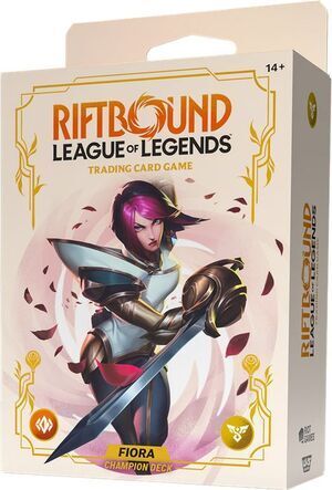 RIFTBOUND LOL TCG SPIRITFORGED CHAMPION DECK FIORA