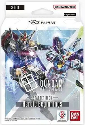 GUNDAM TCG STARTER DECK ST01 HEROIC BEGINNINGS (INGLÉS)