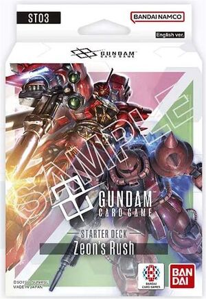 GUNDAM TCG STARTER DECK ST03 ZEON'S RUSH (INGLÉS)