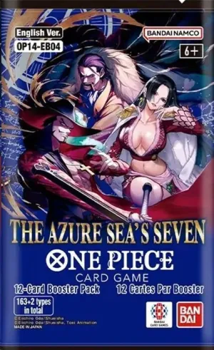 ONE PIECE CARD GAME BOOSTER OP14-EB04 THE AZURE SEA'S SEVEN (INGLÉS)