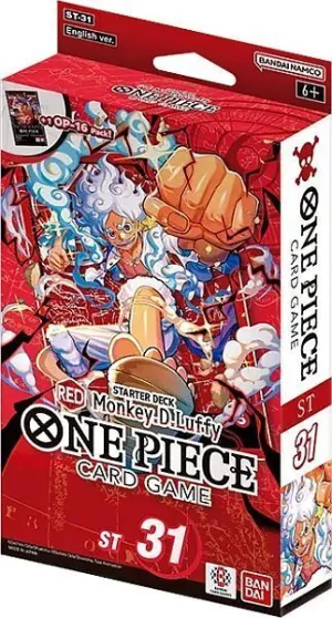 ONE PIECE CARD GAME STARTER DECK ST31 RED MONKEY D LUFFY (INGLÉS)