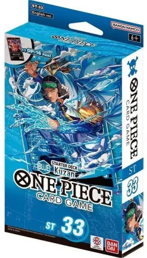 ONE PIECE CARD GAME STARTER DECK ST33 BLUE KUZAN (INGLÉS)