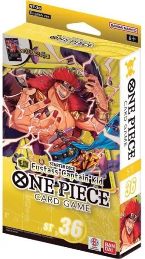 ONE PIECE CARD GAME STARTER DECK ST36 YELLOW EUSTASS CAPTAIN KID (INGLÉS)