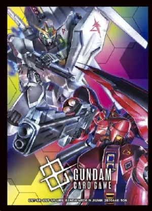 GUNDAM TCG OFFICIAL CARD SLEEVE 02 NU GUNDAM VS SAZABI