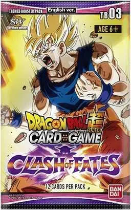 DRAGON BALL TCG THEMED 3  CLASH OF FATES SOBRE                             