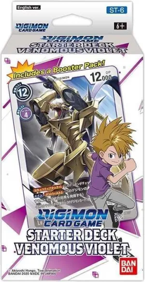 DIGIMON CARD GAME STARTER DECK 6 VENOMOUS VIOLET                           