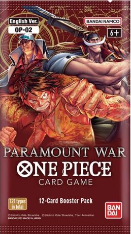 ONE PIECE CARD GAME BOOSTER OP02 PARAMOUNT WAR (INGLÉS)