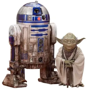 STAR WARS EPISODE V PACK 2 FIG ARTFX+ YODA Y R2-D2 DAGOBAH VERISON 10CM    