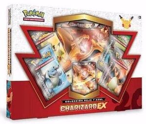 POKEMON JCC: CAJA COLECCION ROJO Y AZUL CHARIZARD-EX                       