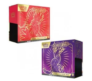 POKEMON JCC CAJA ENTRENADOR DE ÉLITE ESCARLATA Y PÚRPURA Q1