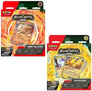 POKEMON JCC BARAJA COMBATE DELUXE DE NINETALES EX O ZAPDOS EX