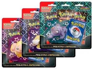 POKEMON JCC COLECCIÓN CON PEGATINA ESPECIAL DE ESCARLATA Y PÚRPURA-DESTINOS DE PALDEA