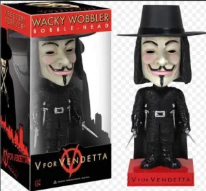 V DE VENDETTA CABEZON 18CM WACKY WOBBLER                                   