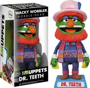 SALDO - DR. TEETH CABEZON 18 CM WACKY WOBBLER THE MUPPETS                          