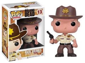 THE WALKING DEAD FIG 10 CM VINYL POP RICK GRIMES                           