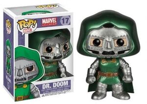 MARVEL COMICS POP! VINYL CABEZON METALLIC DR DOOM 10 CM                    