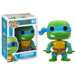 TORTUGAS NINJA FIGURA 10 CM LEONARDO VINYL POP! FUNKO 63                   