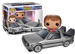 REGRESO AL FUTURO DELOREAN & MARTY CABEZON 10 CM VINYL POP                 