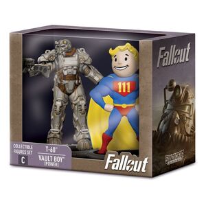 FALLOUT PACK FIGURAS T-60 & VAULT BOY (POWER)