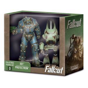 FALLOUT PACK FIGURAS  X01 & PROTECTRON 7 CM