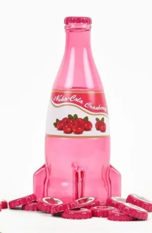 FALLOUT BOTELLA SERIES GLASS BOTELLA & CHAPAS NUKA CEREZA