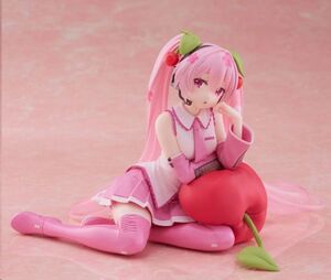 HATSUNE MIKU ESTATUA PVC DESKTOP CUTE FIGURE SAKURA MIKU CHERRY CUSHION VER. 13 CM