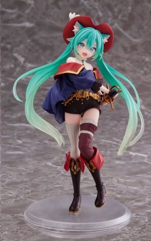 HATSUNE MIKU ESTATUA PVC HATSUNE MIKU WONDERLAND PUSS IN BOOTS 18 CM