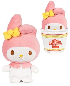 HELLO KITTY & FRIENDS PELUCHE MY MELODY CUP NOODLES 16 CM