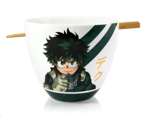 MY HERO ACADEMIA BOL PARA RAMEN CON PALILLOS IZUKU MIDORIYA 473 ML