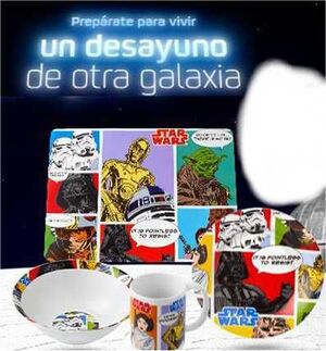 STAR WARS TAZA CERAMICA PARA DESAYUNO                                      