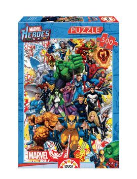 PUZZLE MARVEL HEROES 500 PIEZAS